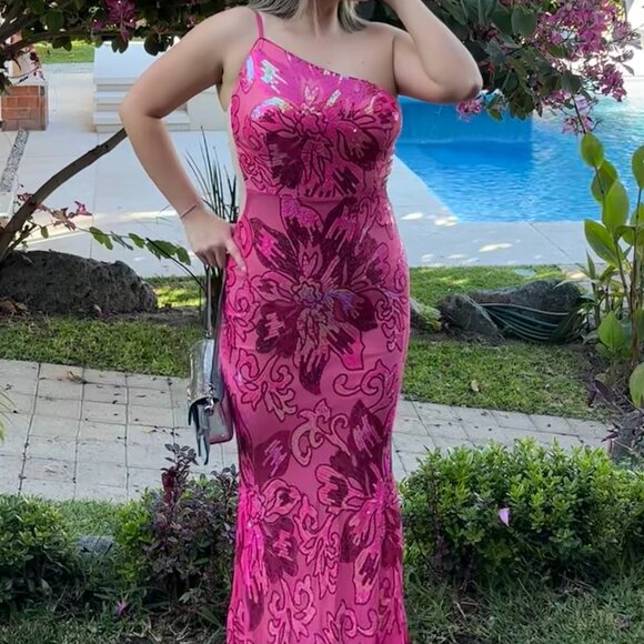 Pink  Sequin Mermaid  (Small) - Picture 2 of 8